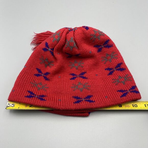 Vintage MERKLEY Wool Knit Beanie Hat Fleece Lined Adjustable Stocking Cap Canada - Picture 14 of 14